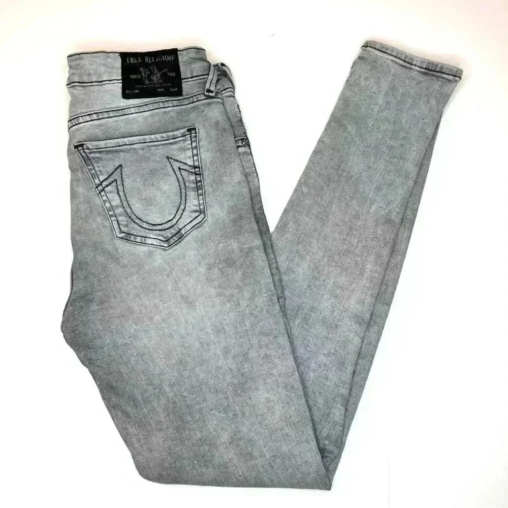 True Religion Womens Halle High Rise Super Skinny Jeans Size 27 - Picture 8 of 8